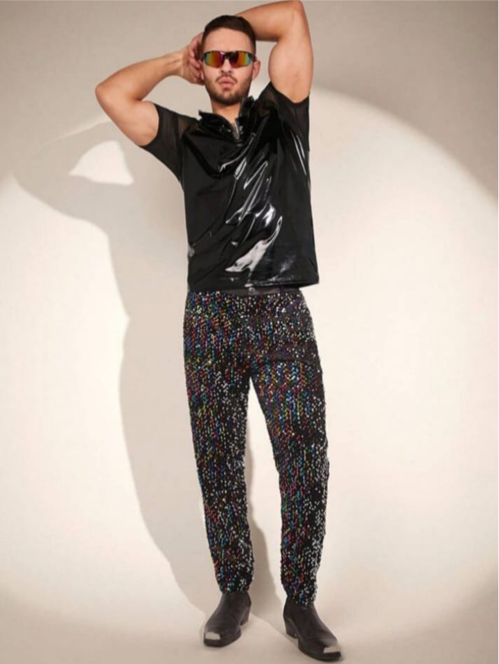 Men's Mesh Raglan Short Sleeve Knitted Casual T - Shirt